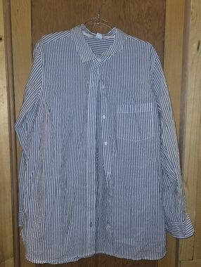 Old navy womens large button down long tunic top